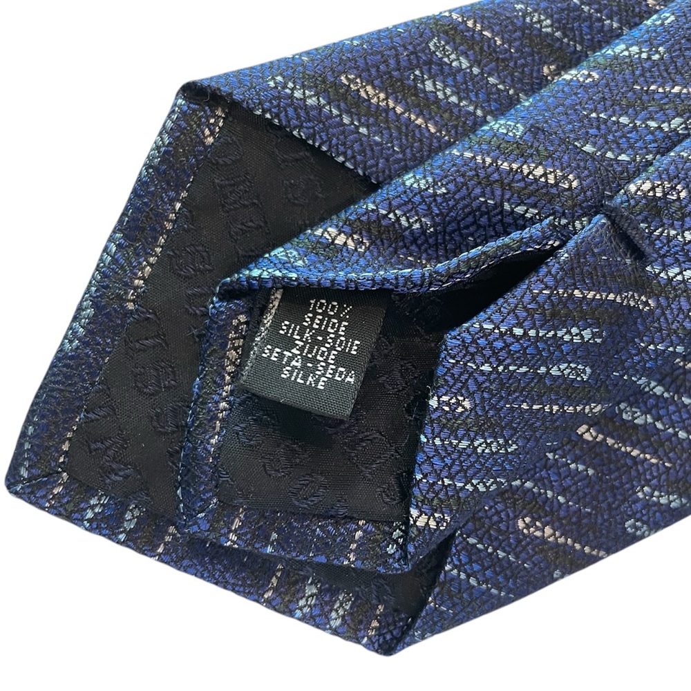 Missoni Silk Blue Neck Tie - Made in Italy - Picture 5 of 9
